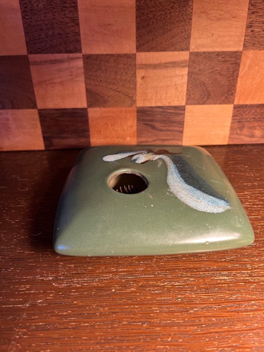 Georgetown Pottery Green Ikebana Flower Vase A1287